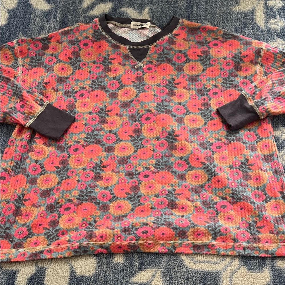 NATURAL LIFE Floral Crewneck Sweatshirt